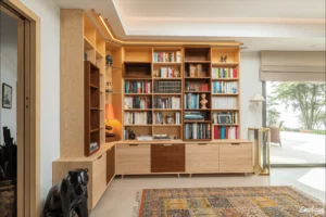 Bibliothèque Pornic menuiserie Ateliers Mellerin