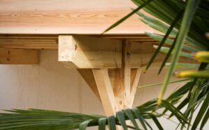 Charpente préau extérieur pour un chantier à Saint Brevin Les Pins