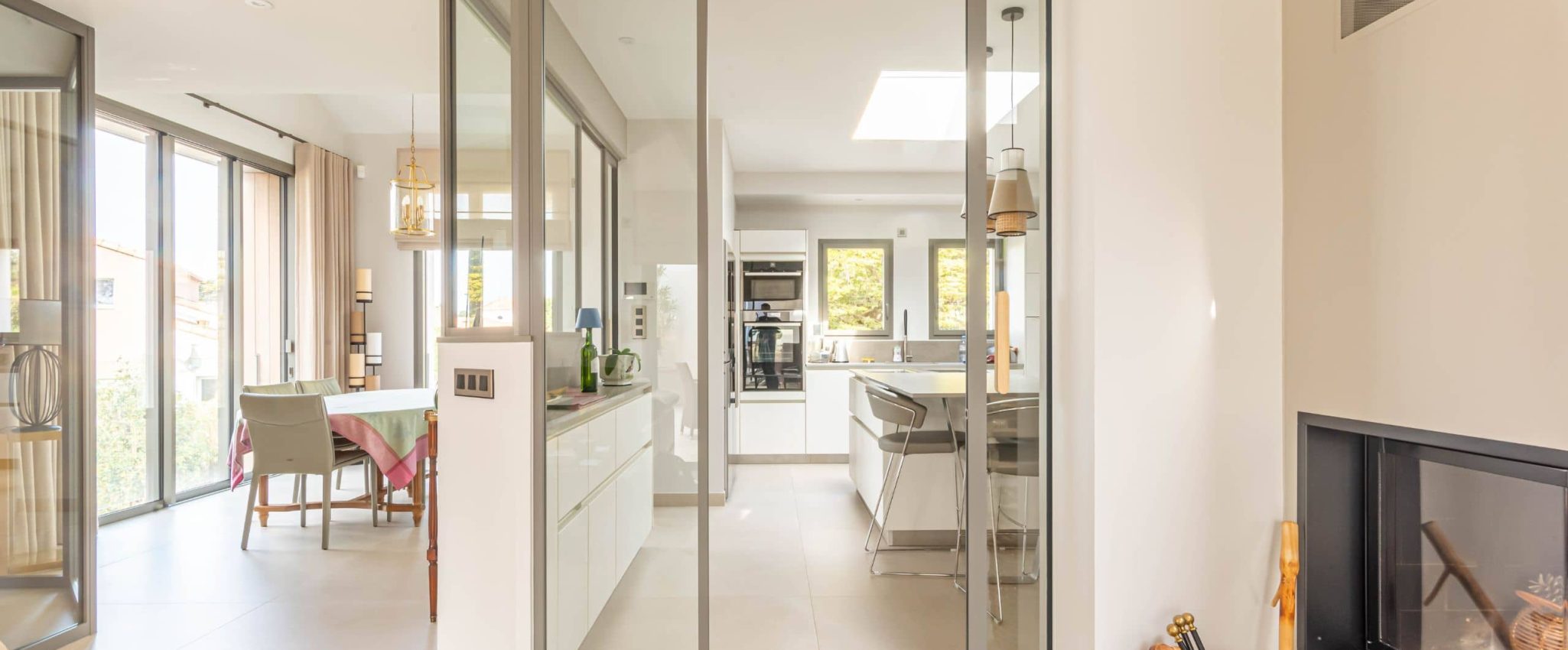 Verrière de cuisine d'un chantier à Saint-Michel-Cehf-Chef