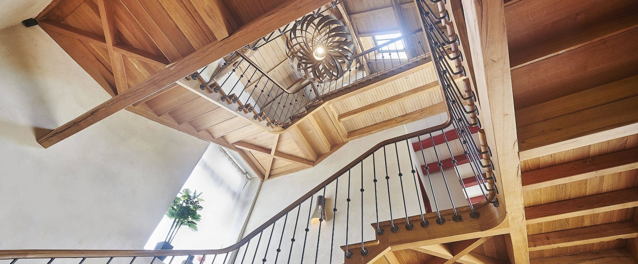 Escalier à l'anglaise en colimaçon haut de gamme