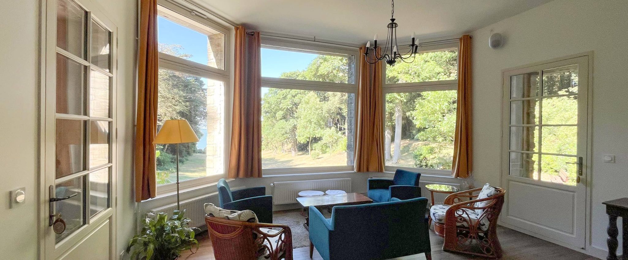 Ouverture bow-window Pornic Chateau de Monval Patrimoine