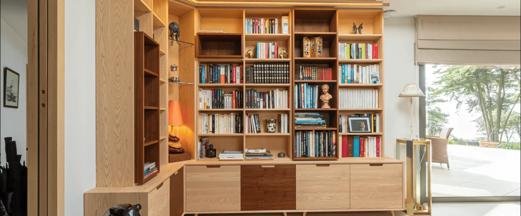 Bibliothèque agencement Pornic Ateliers Mellerin