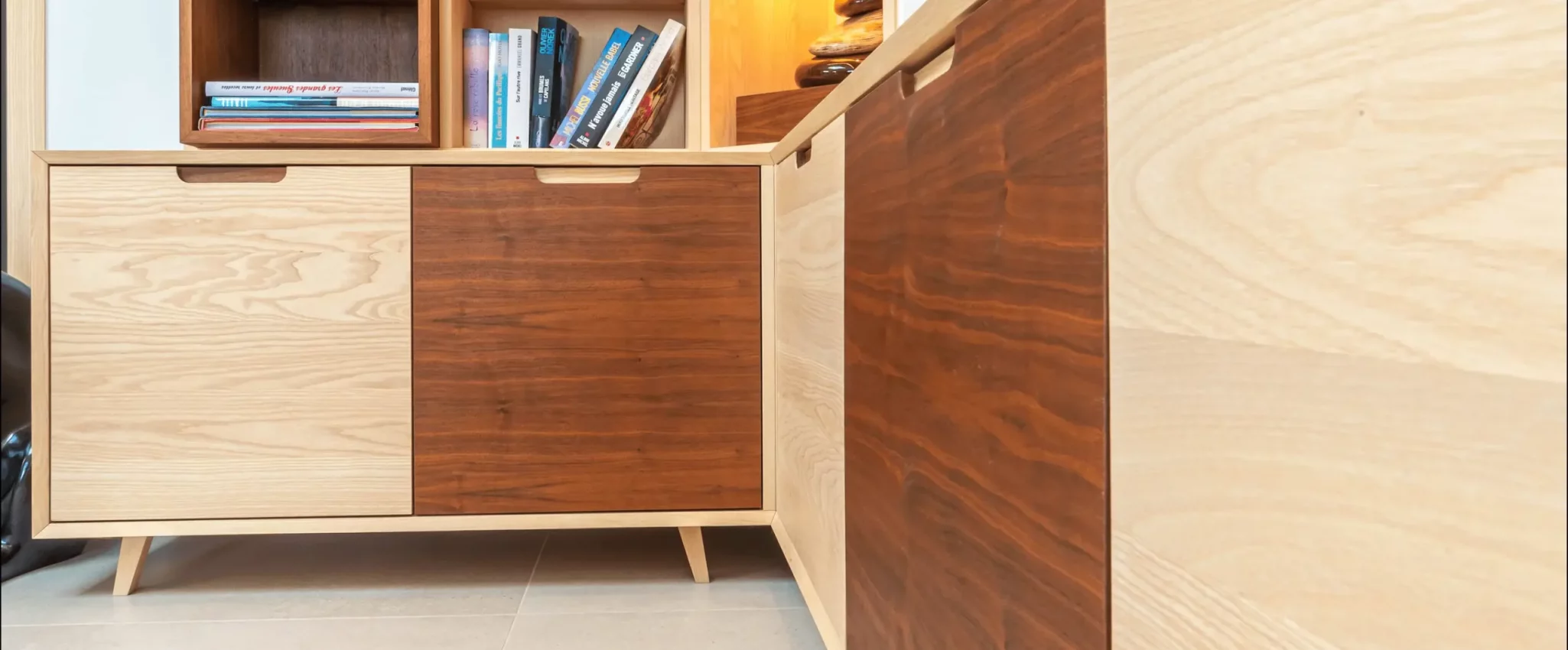 Bibliothèque menuiserie Saint-Brevin Pornic