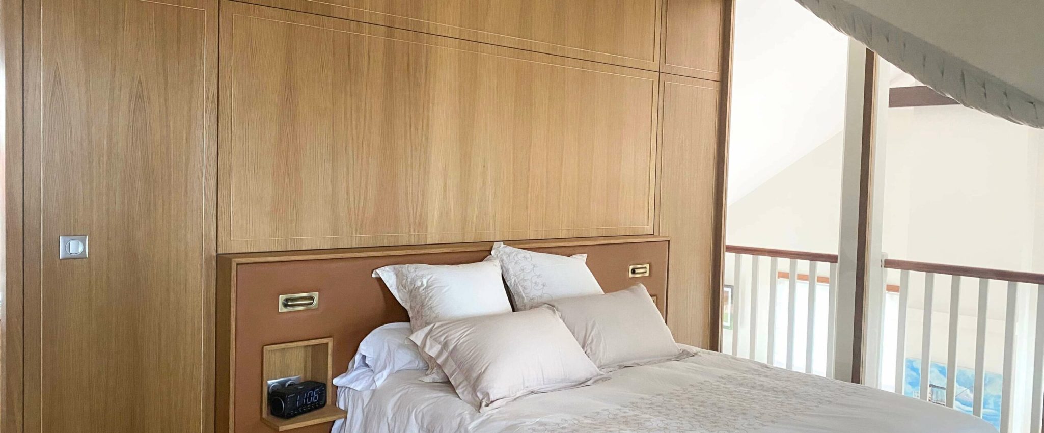 Tête de lit haut de gamme réalisée à La Baule